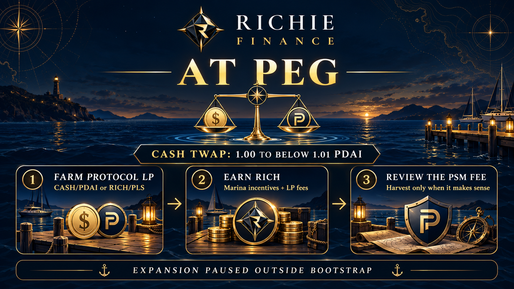 At-peg yield strategy